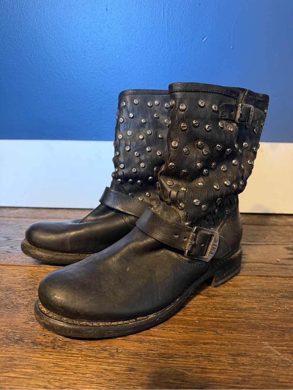 Frye Jenna Studded Leather Boots